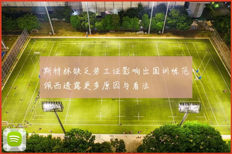 斯特林缺乏劳工证影响出国训练范佩西透露更多原因与看法